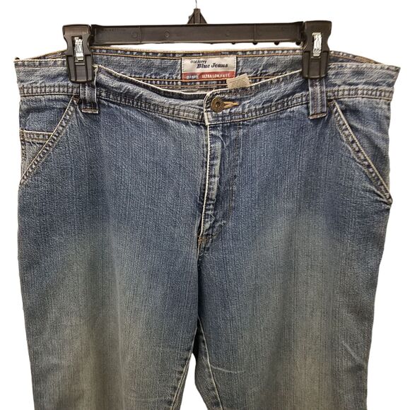 Old Navy Womens Size 12 Blue Solid Capri Denim Jeans - Picture 3 of 9